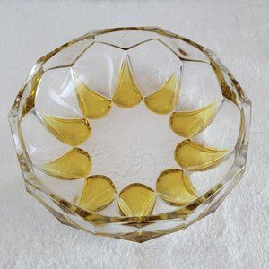 Vintage Glass Sun Design Bowl